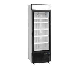 Armoire Refrigerada 1 Puerta de Cristal Blanca TEFCOLD 412 L - Equipamiento Profesional