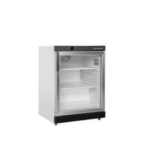 Armario Refrigerado Positivo Vidriado Blanco 119 L TEFCOLD - Iluminación LED & Termostato Electrónico.