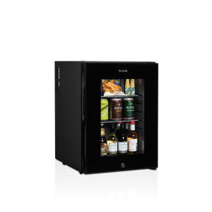 Mini Frigo Bar Puerta de Vidrio Negro 35 L TEFCOLD TM44G Eficaz & Elegante