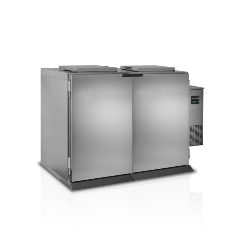 Poubelle Réfrigérée Inox - 2 Portes TEFCOLD 120 L