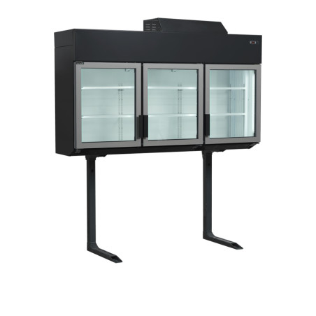 Congélateur Armoire Noir 3 Portes 545 L TEFCOLD MTF185B - Froid Ventilé Tangentiel