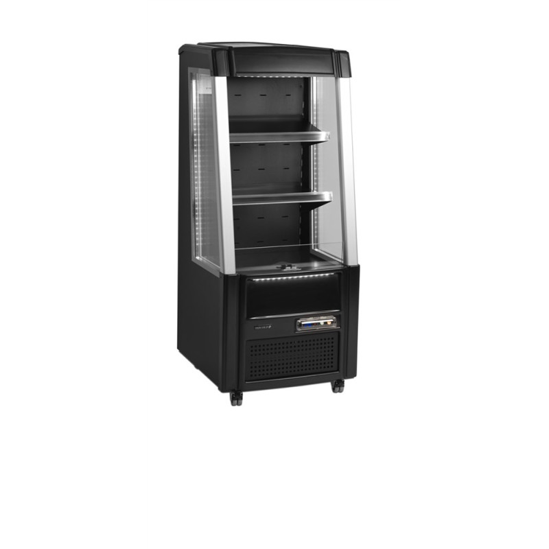 Vitrina Refrigerada Abierta TEFCOLD Negra 161 L - Rendimiento Optimizado