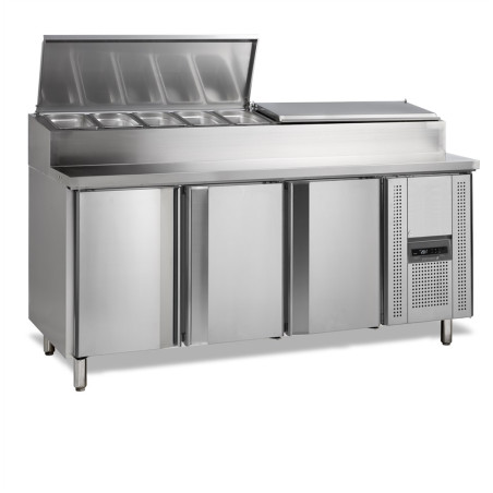 Refrigerated Preparation Table GN 1/1 - 9 GN 1/3 TEFCOLD | Stainless Steel & Optimal Performance