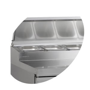 Mesa refrigerada TEFCOLD GN 1/1 - 5 GN 1/6: Preparación profesional