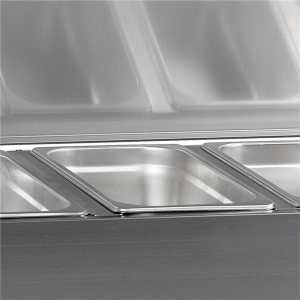 Saladette Inox TEFCOLD - Estático - 5 GN 1/4