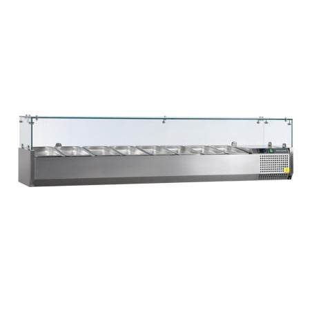 Static Saladette - 8 GN 1/4 - 53 L TEFCOLD - Stainless Steel