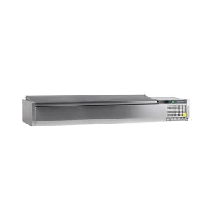 Saladette para Colocar Tapa Inox Estática 8 GN 1/4 - 41,6 L - TEFCOLD