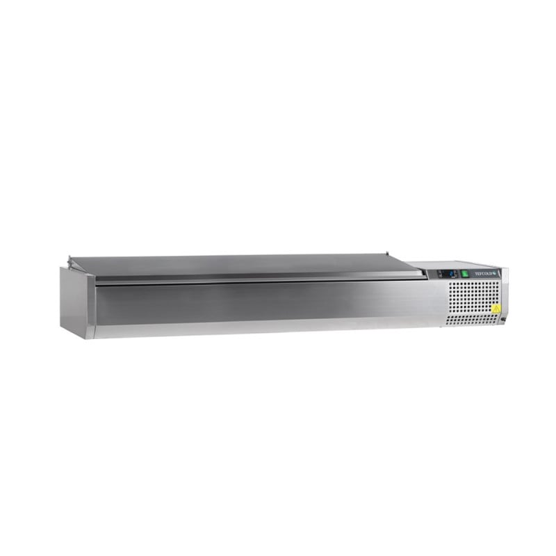Saladette to Place Stainless Steel Lid Static 8 GN 1/4 - 41.6 L - TEFCOLD