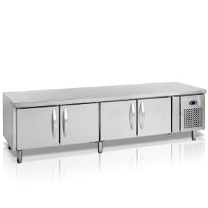 Mesa Refrigerada Positiva TEFCOLD GN 1/1 - 350 L - 4 Puertas, Diseño y Robusta