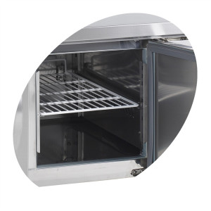 Mesa Refrigerada Positiva TEFCOLD GN 1/1 - 350 L - 4 Puertas, Diseño y Robusta