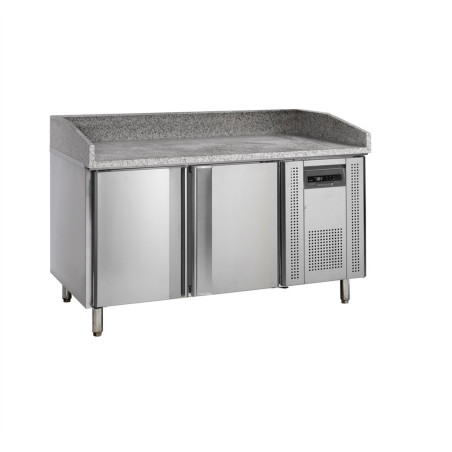 Mesa para Pizza Inox TEFCOLD - 400x600mm - 2 Puertas - Alta Calidad