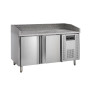 Stainless Steel Pizza Table TEFCOLD - 400x600mm - 2 Doors - High Quality