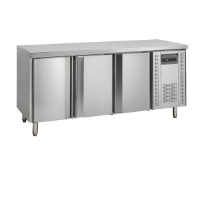 Stainless Steel Refrigerated Table - 3 Doors - GN 1/1 TEFCOLD: Optimal performance and preservation of ingredients