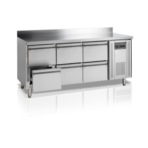 Mesa Refrigerada Positiva Inox - 6 Cajones GN 1/1 TEFCOLD - Práctica y duradera