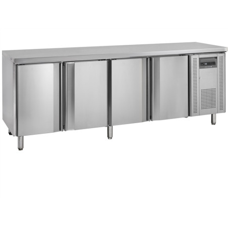 Mesa Refrigerada en Inox - 4 Puertas - GN 1/1 de TEFCOLD: Conserve sus alimentos frescos con eficacia