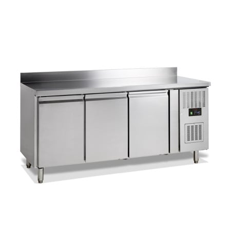 Mesa Refrigerada Positiva 3 Puertas con Respaldo - TEFCOLD | 402 L, Acero Inoxidable | Fourniresto