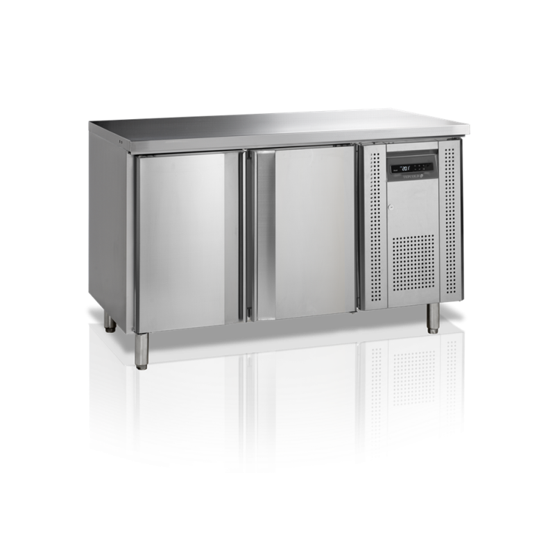 Mesa Refrigerada Inox 2 Puertas GN 1/1 TEFCOLD CK7210/-SP - Enfriamiento ventilado, descongelación automática