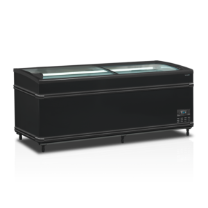 Refrigerador Congelador Tapa de Vidrio Curvado - Negro - 500 L - TEFCOLD