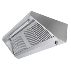 Campana Snack 700 Led Sin Motor Dynasteel - Long. 1400 mm, Acero inoxidable AISI304