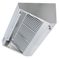 Campana extractora de snack completa 900 - Con motor y LED - Calidad profesional Dynasteel.