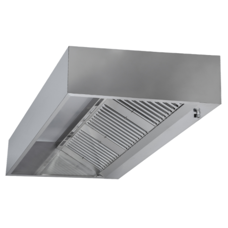 Hotte Cubique Led 2000mm Sans Moteur Dynasteel - Professionnelle Premium