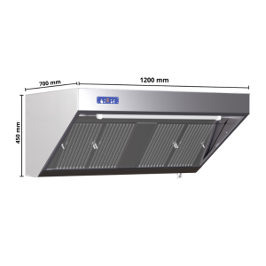 Hotte Snack Completa 700 - Motor Potente y LED Integradas - Dynasteel