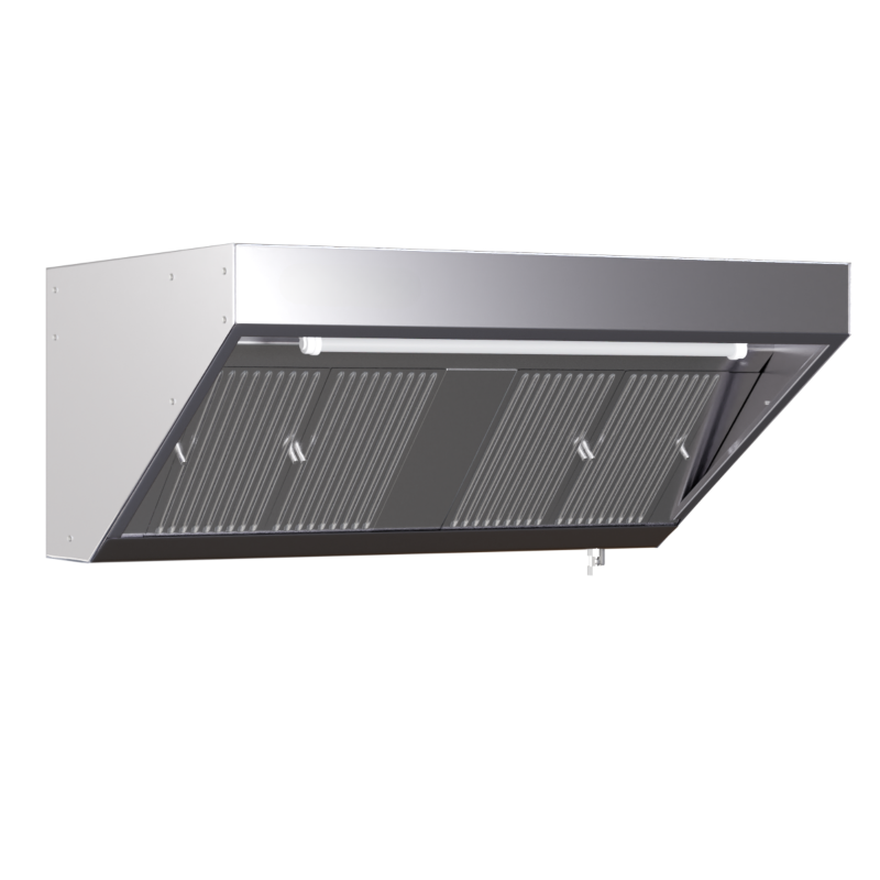 Campana extractora Snack 900 Led Inox 1200 - Dynasteel.