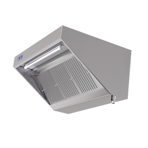 Campana extractora de snack completa 700 - Dynasteel: motor, LED, regulador.