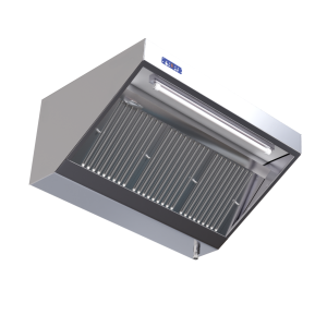 Complete 700 Snack Hood with Motor, LED, and Dimmer - Dynasteel, Stainless Steel AISI 304