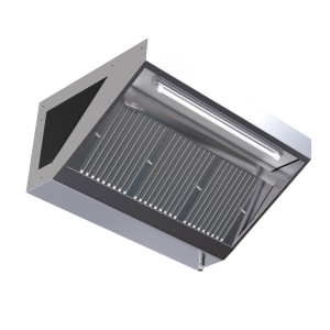 Campana Snack 700 Led Sin Motor Dynasteel - Long. 1400 mm, Acero inoxidable AISI304