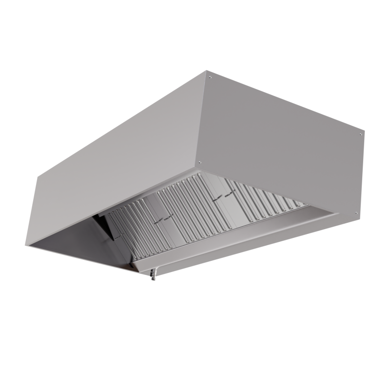 Campana cúbica 900 Led sin motor Dynasteel - Longitud 1600 & Acero inoxidable AISI 304