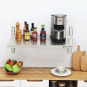 Estante de Pared de Acero Inoxidable en Cremalleras - L 800 x P 400 mm | Dynasteel