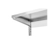 Estante de Pared de Acero Inoxidable en Cremalleras - L 800 x P 400 mm | Dynasteel