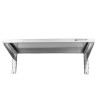Estante de Pared de Acero Inoxidable en Cremalleras - L 800 x P 400 mm | Dynasteel