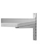 Estante de pared en acero inoxidable - L 1000 x P 400 mm | Dynasteel