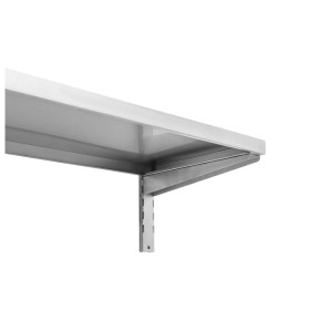 Estante de pared en acero inoxidable - L 1000 x P 400 mm | Dynasteel