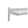 Estante de Pared en Acero Inoxidable sobre Cremalleras - L 1200 x P 400 mm - Dynasteel