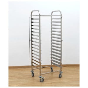 Escalera pastelera de acero inoxidable 16 niveles Dynasteel – Almacenamiento optimizado para cocina profesional