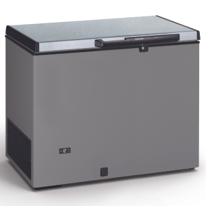 Chest Freezer Stainless Steel Look and Stainless Steel Lid - 290 L - TENSAI