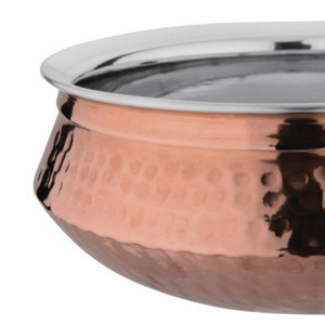 Copper Handi Dish Ø 200 mm Olympia - Double-walled thermal insulation