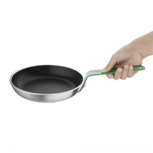 Aluminium Non-Stick Frying Pan with Green Handle Ø 240 mm - Professional Quality Hygiplas