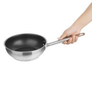 Sartén de acero inoxidable antiadherente Vogue Ø 200 mm - Cocina profesional