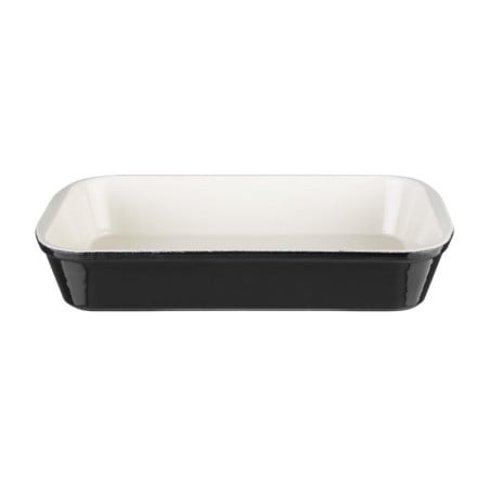 Fuente de hierro fundido negro para asar 355x220mm Vogue - Cocina profesional