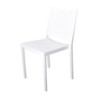 White stackable outdoor polypropylene chairs Florence - Set of 4