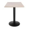 Tablero de Mesa Cuadrado Preperforado Vintage Blanco 700 mm Bolero - Madera de mimbre de alta calidad