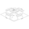 Mesa de Picnic de Madera Redonda 2000mm Rowlinson: Robusta & Elegante