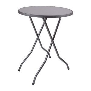 Mesa alta redonda plegable de 85 cm diseño y robusta