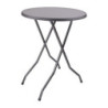 Mesa alta redonda plegable de 85 cm diseño y robusta