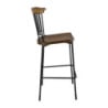 Black Bolero High Stools - Set of 2 | Comfort and Elegance