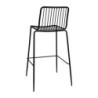 Black Bolero high stools - Industrial design in steel wire